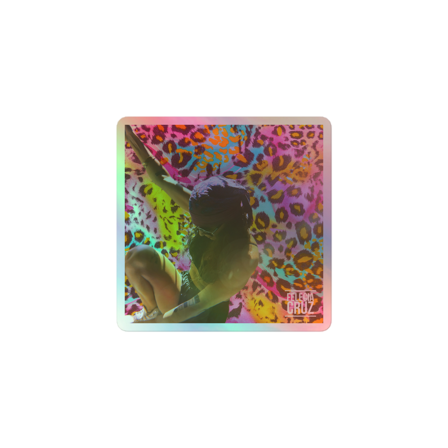 Felecia Cruz Retro Holographic Sticker