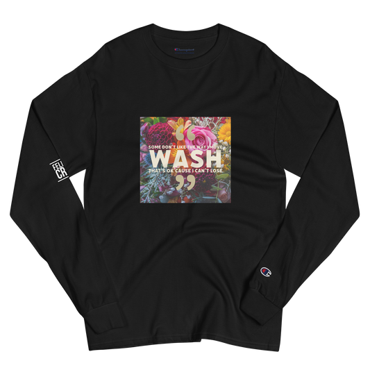 Floral “Wash” Unisex Champion Long Sleeve Shirt