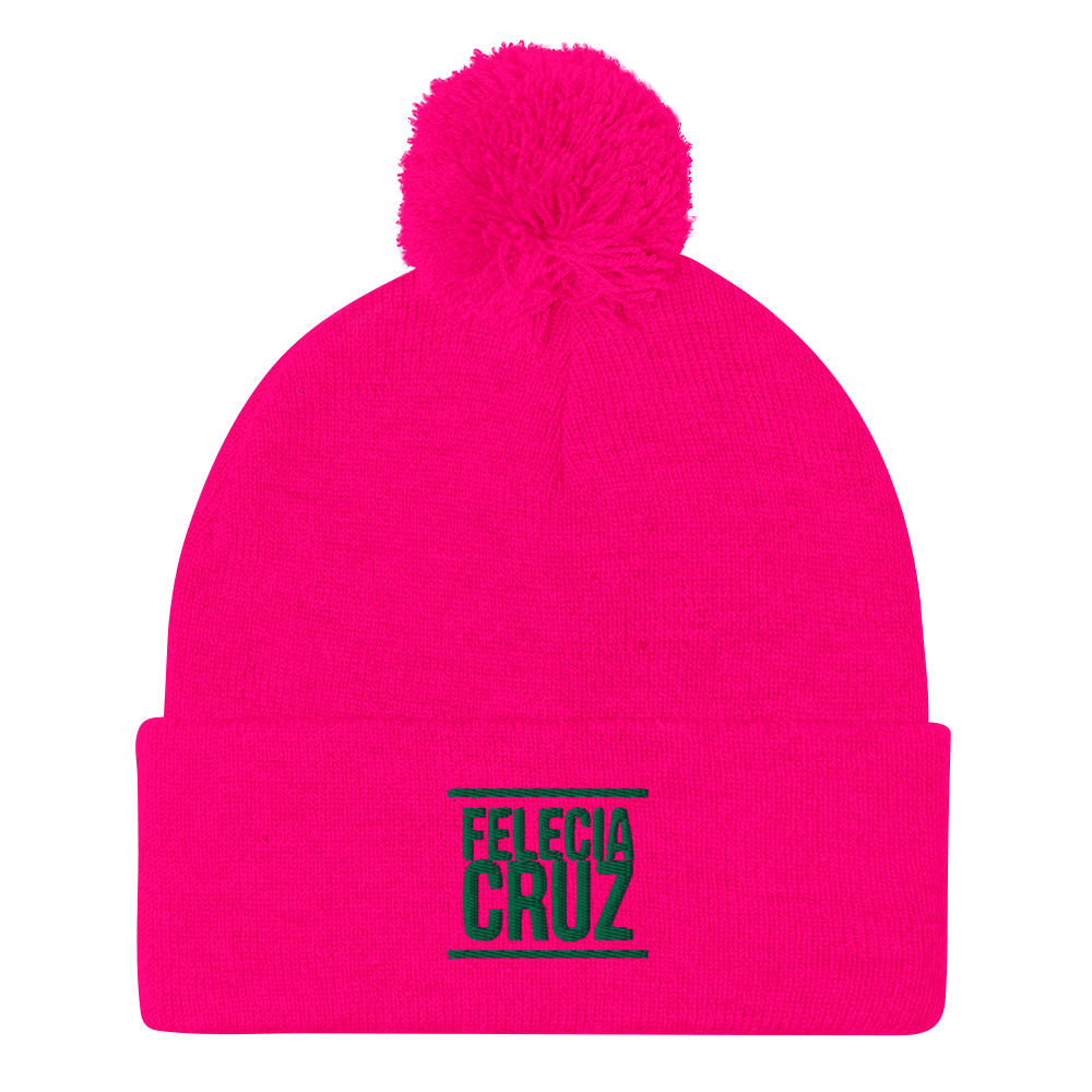 Felecia Cruz Logo Pom-Pom Beanie