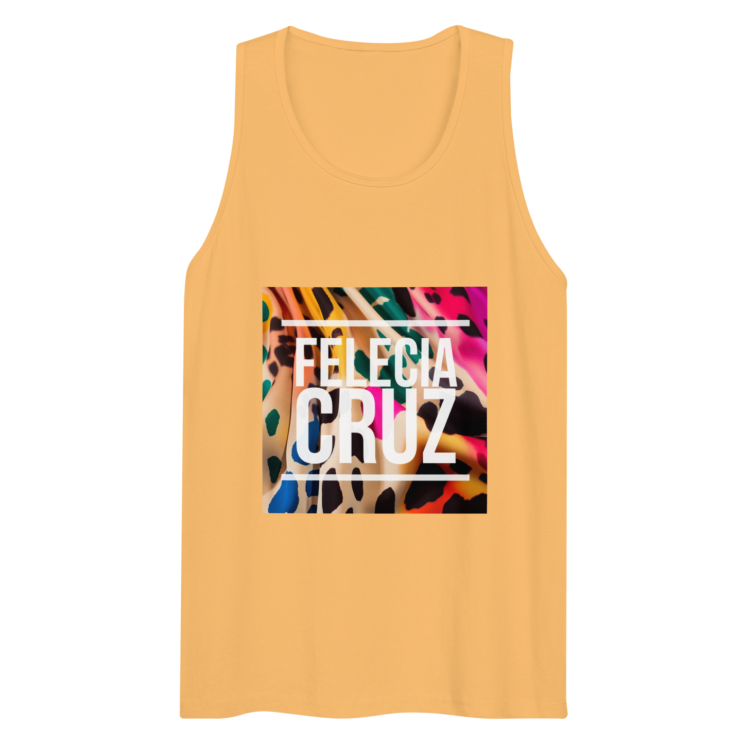 Felecia Cruz Bright Jungle Oversized Premium Tank Top